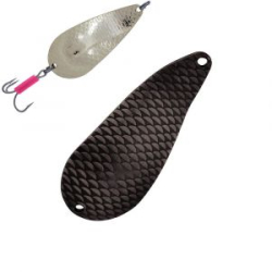 Блесна колеблющаяся Mikado Tracker №1/38гр./8,5см - чёрный пепел