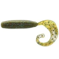 Силиконовая приманка Reins Fat G Tail Grub 3" цв. 005 Green Pumpkin Blue