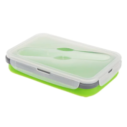 Контейнер силиконовый складной 1000мл с ловилкой "PR" (PR-FH015)