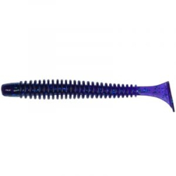 Силиконовая приманка Pike Hunter Ribbed Worm 4.6" 11.7 см. #004 Violet (UV) (4 шт)