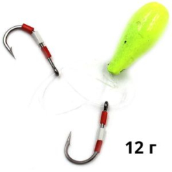 Приманка Балда ЯМАН "Булава-1" с плав.крючками, 12г цв. ф-ж