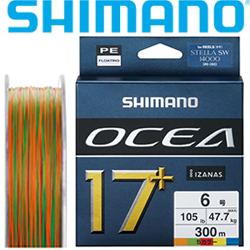 Shimano LD-A71Y Ocea 17+ 10M*5Col 300m