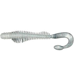 Силиконовая приманка твистер RuBaits Belly Twister - RBBT128Wh07 - Призрак