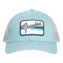Бейсболка Grundens Low Pro Script Trucker Hat, Bone, One Size