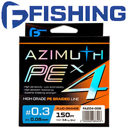 F-Fishing Azimuth PE X4 Orange 150m