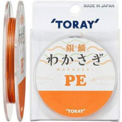 Шнур PE Toray Wakasagi PE 30m Orange # 0.25 2.3kg.