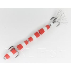 Приманка Мандула "Флажок" XXL Fish Модель №140 цв. КрасноБелоКрасный