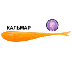 Силиконовая приманка Crazy Fish Glider 3.5" 36-90-18-6 кальмар цв. carrot (морковь)