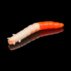 Силиконовая приманка Soorex Pro King Worm 55mm цв. #301 White/Orange Cheese 7pcs