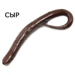 Силиконовая приманка Trout Zone Comma 3.0 Сыр цвет Шоколад