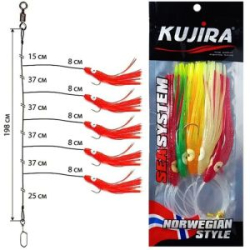 Снасточка морская Akara/Kujira Octopus System SP004 H5 №5/0 Mix