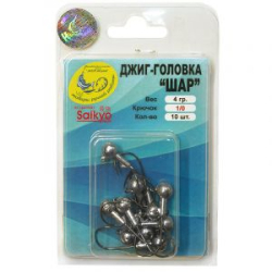Джиг не крашеный Шар 4 гр, кр-к Saikyo GNB-071-04-1 10 шт