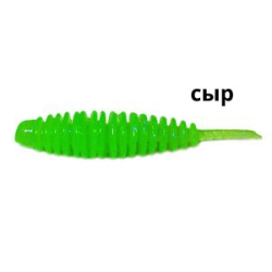 Силиконовая приманка Kosadaka Leech 42, банка (10шт), запах сыра, цвет FG