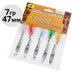 Приманка Grows Culture KACTMACTEP 7g цв. #silver-hollow