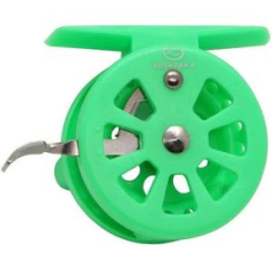 Катушка зимняя проводочная универсальная пластиковая Kosadaka Explorer PM 50L Green с рычажн. спуском под лев.руку