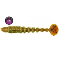 Силиконовая приманка виброхвост RuBaits Long Bomb Ribster - RBBR120SC02 - Крокодил УФ