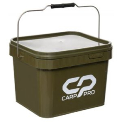 Вeдро квадратное Carp Pro пластиковое 10л темно зеленое