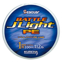 Шнур плетеный Kureha Seaguar Battle J Light PE 200m #0.8 Цветная ( диа. 0,148 ; нагр. 4.5 кг.)