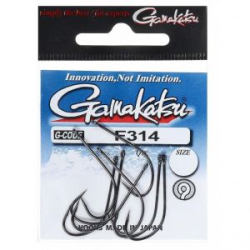 Крючок Gamakatsu F314 11P N/L Black №8