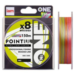 Плетёный шнур Iam №ONE PointUL Х8 150m (multicolor) d0.5 PE