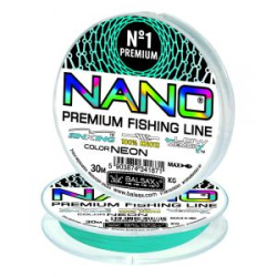 Леска Balsax Nano Neon Turquoise 30м 0.25мм