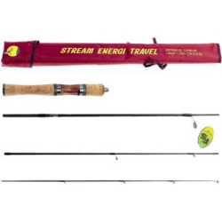 Удилище спиннинговое Fish Crystal Stream Energi Travel, 4 секции, длина 1.50 м, тест 0.8-5 г (CARBON)