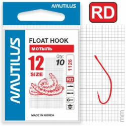 Крючок Nautilus Float Мотыль 1126R №12
