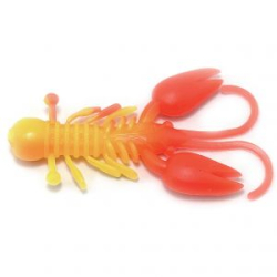 Силиконовая приманка Boroda Baits Crawler 80 mm ЛИМОН/КРАСНЫЙ (Lemon/Red)-242