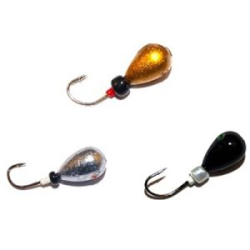 Мормышки свинцовые Lucky John MIX4 КАПЛЯ d 4,0мм 3шт