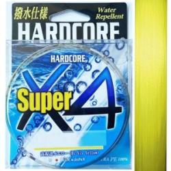 Шнур плетеный Duel Hardcore Super X4 #1.5 150м (hi-vis yellow)