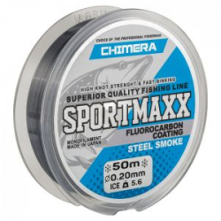 Леска Chimera SPORTMAXX Fluorocarbon Coating Steel Smoke 50m #0.16