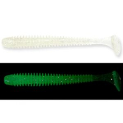 Силиконовая приманка Keitech Swing Impact 2.5" #370 Clear Silver Glow