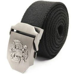 Ремень "Следопыт-Герб", 1400х36 мм, текстиль, черный