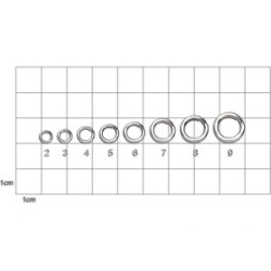 Заводные кольца Hearty Rise Monster Split Ring MSR-10-8