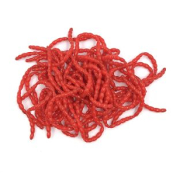 Силиконовая приманка МикроDжиг Мотыль цвет Красный