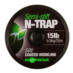 Поводковый материал Korda N-Trap Semi-stiff 20lb Silt