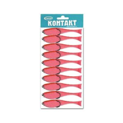 Поролоновая рыбка Контакт (двойник) 7 см. красная