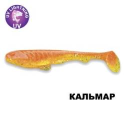 Силиконовая приманка Crazy Fish Tough 2" 71-50-15d-6 кальмар цв. fire orange (огненный апельсин)