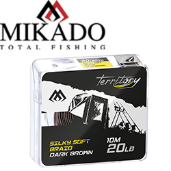 Mikado Territory Silky Soft Braid 10m тёмно-коричневый