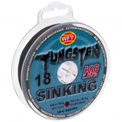 Леска плетеная WFT KG Tungsten Sinking Black 150/014