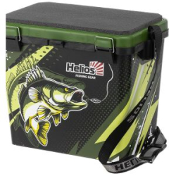 Ящик рыболовный зимний Helios ZANDER односекционный хаки (HS-IML-19-H-1)