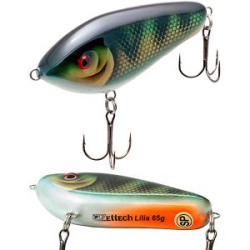 Джеркбейт Zettech Лилия-F 65g/120mm цвет #Окунь