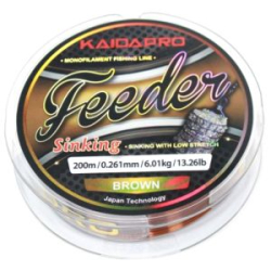 Леска Kaida FEEDER Sinking цв.brown 200м 0,309мм 8,25кг