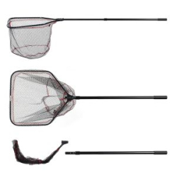 Подсачек прямоугольный Akara PF-8 60x60см 2 колена складная голова резиновая сетка L245