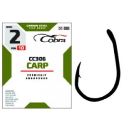 Крючки Cobra CARP сер. CC306 разм. 004 10шт.