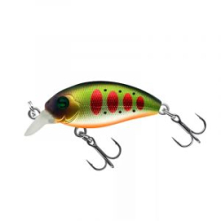 Воблер "Sprut" Rini Crank 32F (Floating/32mm/2,7g/0,1-0,6m/SGRTR3) + Два Одинарных Крючка (S-75M #6)