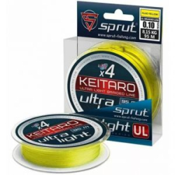 Шнур Sprut Keitaro Ultra Light Braided Line x4 (95m/Fluo Yellow/0,06mm/4,95kg)