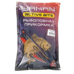 Прикормка Yaman Active Bite Карп (мёд), цв. жёлтый, 900 гр.