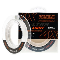 Шнур Akara Ultra Light White 100 м 0,10