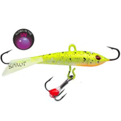 Балансир "Sprut" Tanpo #7 (18g/65mm/WSPK-UV + дополнительный тройник с фосфорной каплей)